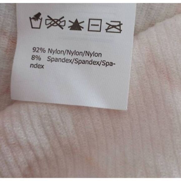 CHARLOTTE RUSSE RIBBED ORANGE & WHITE TIE DYE DRESS SZ.XL NWT. - Picture 9 of 10